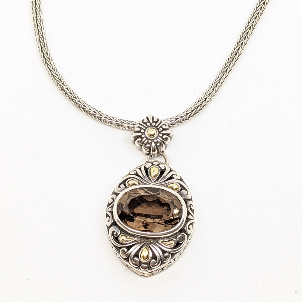 Samuel B. necklace with Smokey Quartz